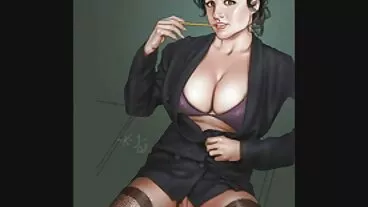 Cherry Pimps වෙතින් උද්යෝගිමත් Scarlit Scandal සමග ස්වභාවික ටිට්ස් දර්ශනය